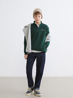 Dik Yaka Erkek ?ocuk Sweatshirt