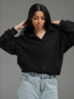 Стелла рубашка женская (шоколад) - Lovetex фото 12