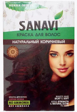 Краска для волос, Тон натуральный, коричневый, 75г