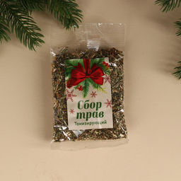 Подарочный набор Снигирь: сбор трав 20 г., варенье из сосновых шишек 20 г., безалкогольный бальзам 100 мл. - Доброе здоровье фото 4