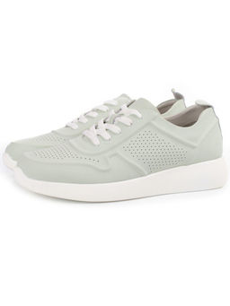 05-PDL195-3-2 LT. GREEN Кроссовки женские (натуральная кожа)