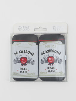 Набор маникюрный REAL MAN, 6 предметов, в футляре, в PVC - коробке, разноцветный