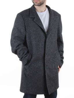 475675832 DK. GRAY Пальто Френч демисезонное мужское (65% шерсть, 35% кашемир)