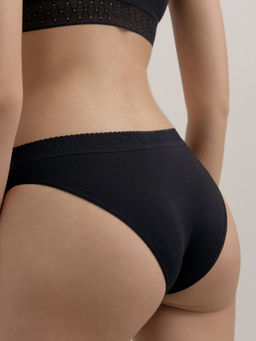 CONTE PRINT DOTS LB 2545 Трусы женские black - Conte elegant фото 2