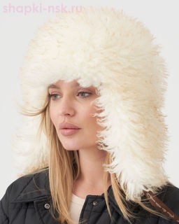 Лама экомех лама Ушанка женская флис