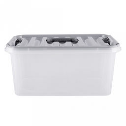 Контейнер для хранения пластмассовый "MobiBox" 10л, 38х22х17см, ручки-клипса (Россия)