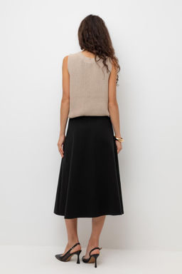 ЕВТ 7028/темный черный юбка жен