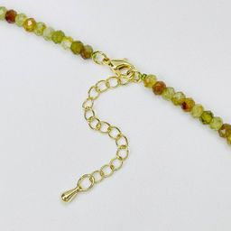 Колье из Гроссуляра (Гранат зеленый) 45 см +