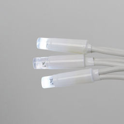 ULD-F90PRO S5M-050/TWK WH Гирлянда светодиодная, 5м, без вилки. С эффектом мерцания. Соединяемая. 50 светодиодов. Белый свет (6000K). IP67. Провод белый. ТМ Uniel
