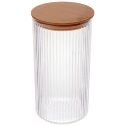 Банка для продуктов пластиковая "BAMBOO" 1100мл круглая