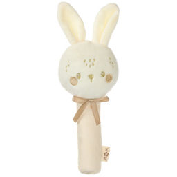 Игрушка - пищалка M&B Новогодний зайка, бежевый