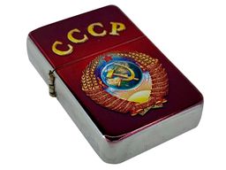 Зажигалка Зиппо "СССР" - бензиновая модель в стиле Советской эпохи! №523