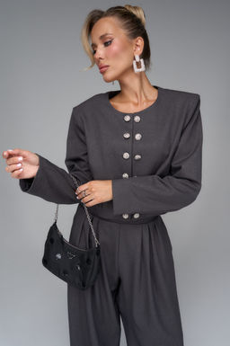 Пиджак Бриджит (графитовый) - Эльза фото 15