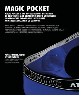 ATLANTIC MH-1200 Трусы мини шорты Magic Pocket - 1 шт. белый  фото 3