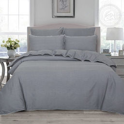 Постельное белье Эдвин (велюр) Евро/Пододеяльник: 1 шт. - 220*200; Простыня: 1 шт. - 220*240; Наволочка: 2 шт. - 70*70; Наволочка: 2 шт. - 50*70; Велюр