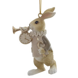 Фигурка декоративная подвесная "Заяц", L5 W3,5 H7,5 см, 2в.