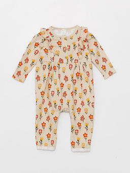 Bisiklet Yaka Uzun Kollu K?z Bebek Tulum