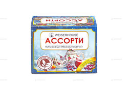 Чайное ассорти кубики (черный чай) 5-7гр, 1упХ10 шт Новый год коробочка