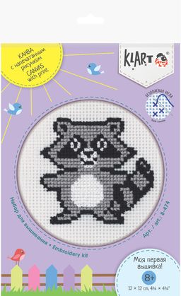 Klart набор для детского творчества 8-474 Детские истории. Енотик 12 х 12 см