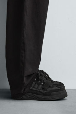 MONOCHROME CHUNKY TRAINERS