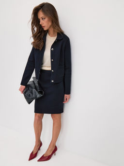 Жакет из хлопка и вискозы укороченный Ницца Mononame