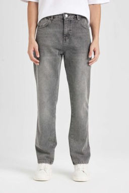 Straight Fit Normal Kal?p Normal Bel Boru Paca Jean Pantolon