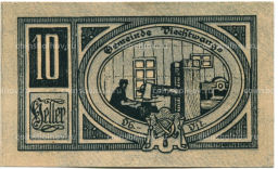 10 геллеров 1920 года Австрия  Вихтванг (нотгельд)
