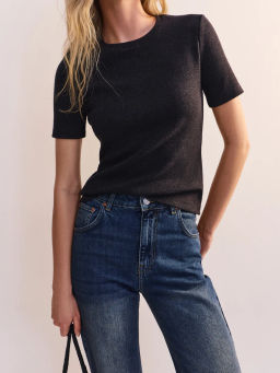 Футболка облегающего кроя из хлопка SLIM0826-39 / Zarina  фото 8