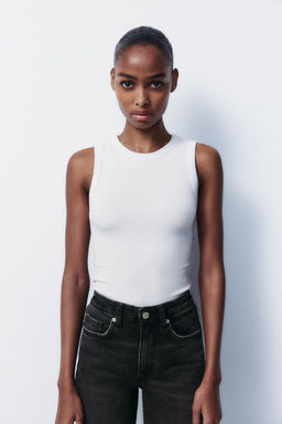 TRF CROPPED FLARE HIGH-WAIST JEANS - Zara фото 5