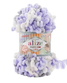 Пуффи файн колор (Puffi fine color) пряжа Alize 100%микрополиэстер 5х100г/14.5 м