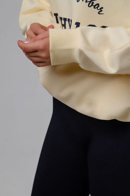 Арт. 15131 Свитшот женский оверсайз удлиненный 42-52 (3 шт) Цвет:молочный - Калинка фото 7