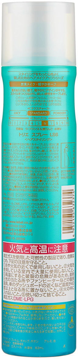 Спрей контроль фиксации TRIE SPRAY LS 170г, 170 г мл. - Lebel фото 2