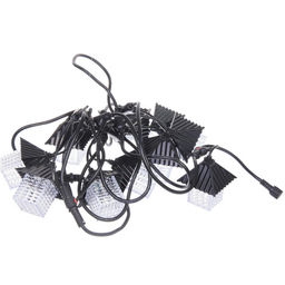 Гирлянда для улицы "Домики" 5 м 10 ламп LED (8,5*10 см) черн..пров, 1 реж.,IP-55 (220 V), Белый