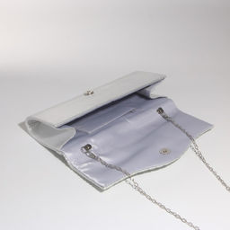 Сумка-клатч на магните, цвет серебряный - Simaland фото 5