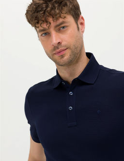 Lacivert Slim Fit Merserize Ti__rt - Pierre cardin фото 2
