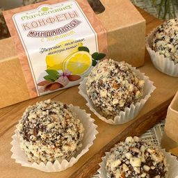 Миндальные с лимоном, конфеты ручной работы