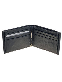 Портмоне мужское из натуральной кожи, цвет черный - Greta фото 2