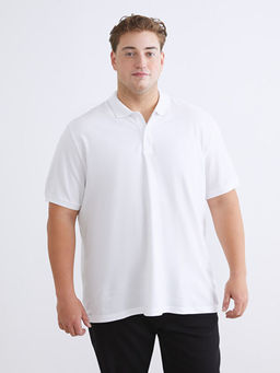 B?y?k Beden Polo Yaka Pike Erkek Ti??rt