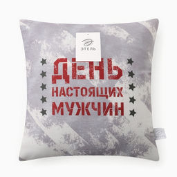 Подушка декоративная Этель. День настоящих мужчин, 40?40 см, велюр