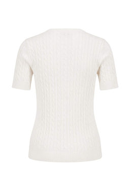 Ekru At Nak?sl? Sac Orgu Triko Bluz TWOSS26BZ00137 - Trendyolmilla фото 2