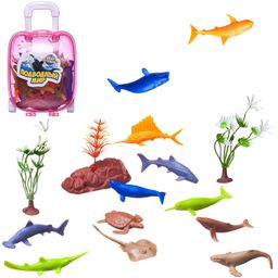 Игровой набор ABtoys Юный натуралист в чемоданчике Морские животные 3 вида