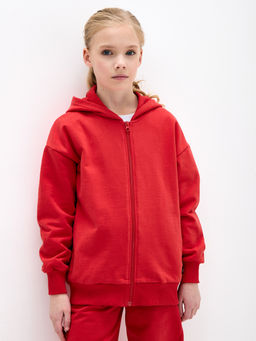 Красная толстовка для девочки - Kogankids фото 7