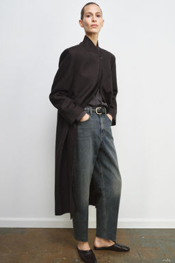 JEANS ZW COLLECTION BARREL TIRO ALTO / Azul