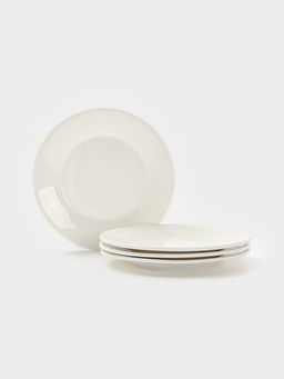 Набор тарелок 4 шт пирожковая с утолщенным краем "White Label" d-15 см 1277448