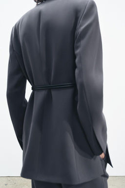 ZW COLLECTION BELTED BLAZER - Zara фото 9