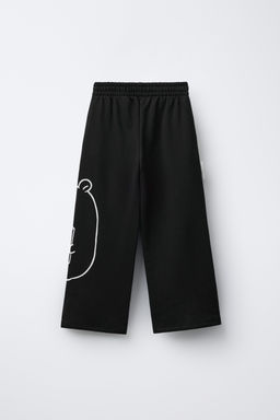 PANTAL?N FELPA WIDE LEG CAPIBARA CAPYFUN  / Negro - Zara фото 2