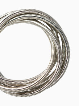 Браслет трансформируется в кулон «Обруч», металл, цвет серебро