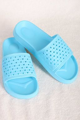Шлепанцы резиновые голубые