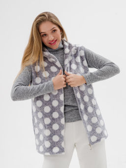 Жилет женский из ультрасофта Горох макси - Амадэль фото 4