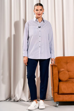 Рубашка LISSANA 5037 белый красный